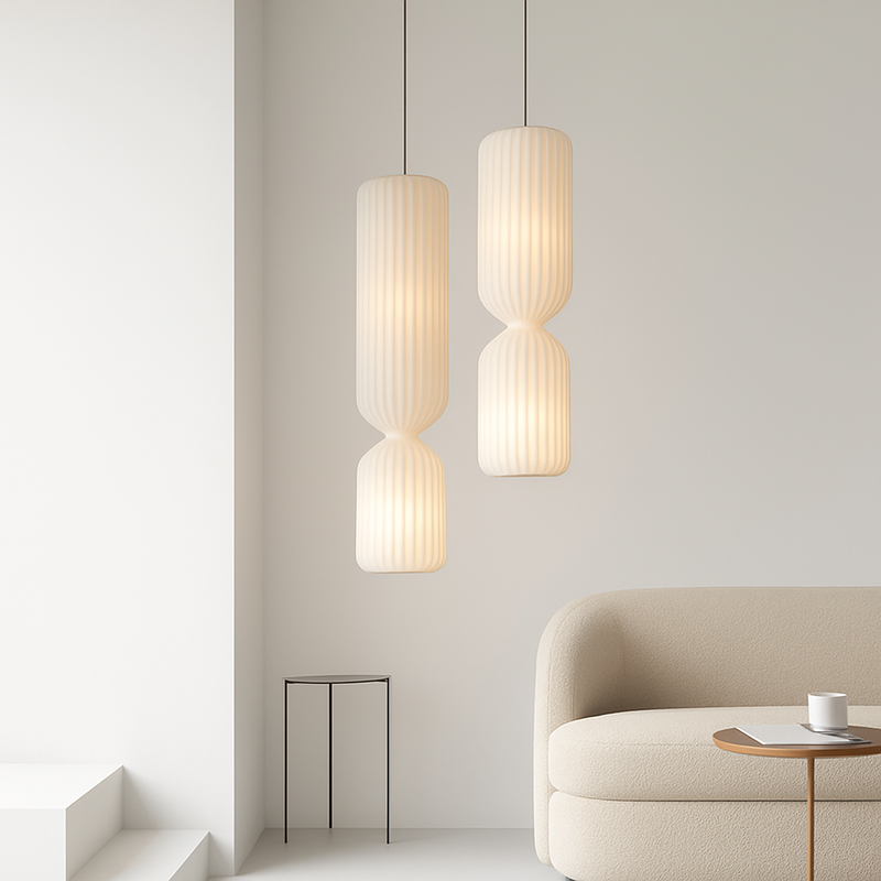 lampadaire plissé nordique en tissu pour décoration intérieure