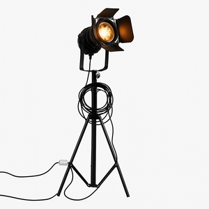 Retro Industrial Projector Floor Lamp