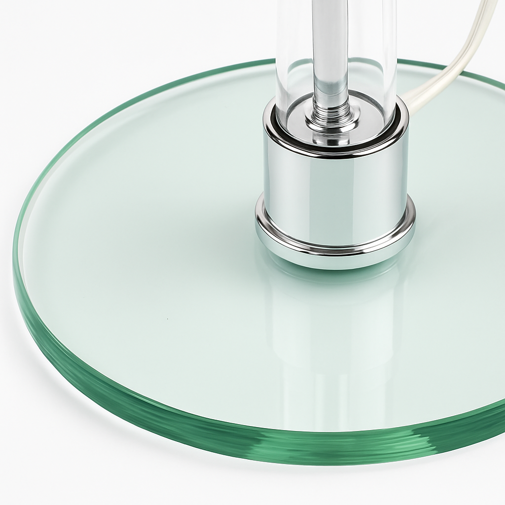 Lampe Bauhaus lampe de Table blanche design danois nordique chambre chevet Simple lampe de Table en verre pour salon - vue 6 sur 7