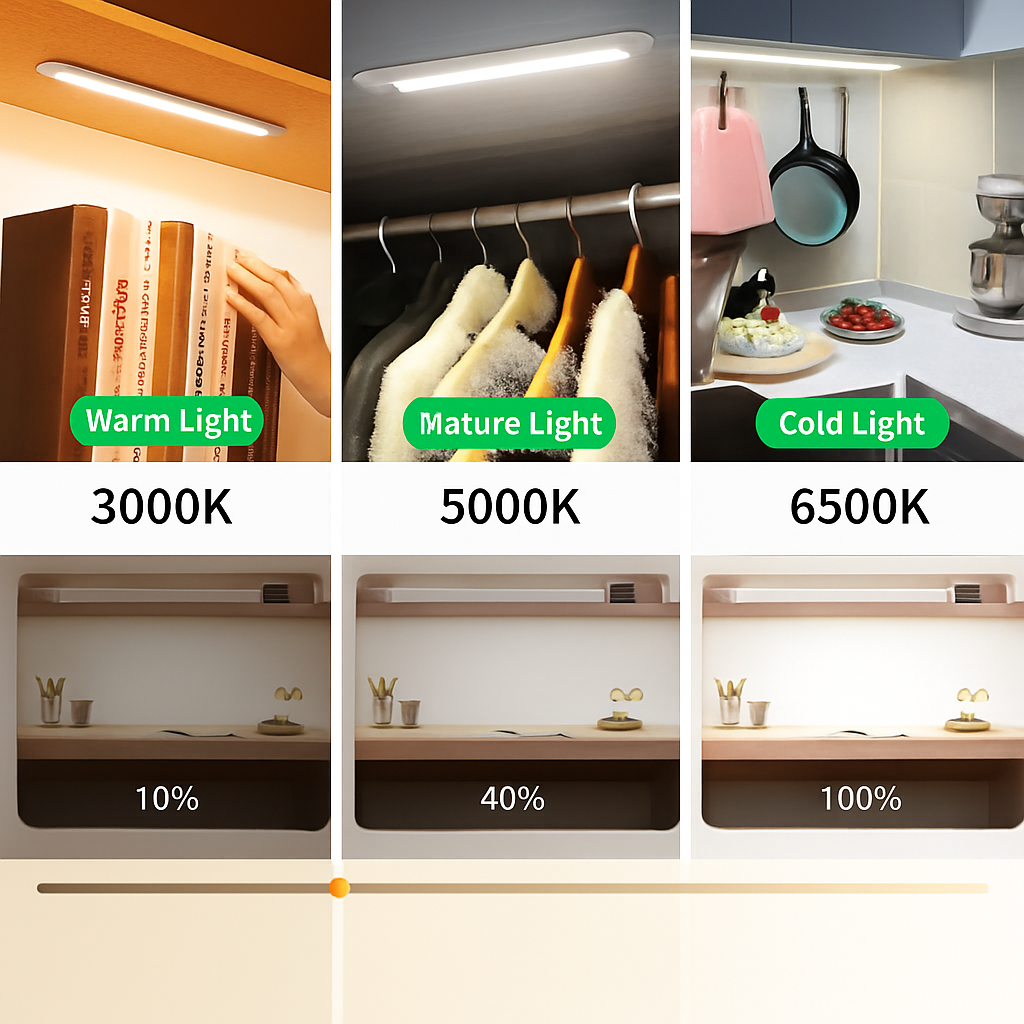 lampe à détecteur de mouvement led rechargeable sans fil - vue 7 sur 10