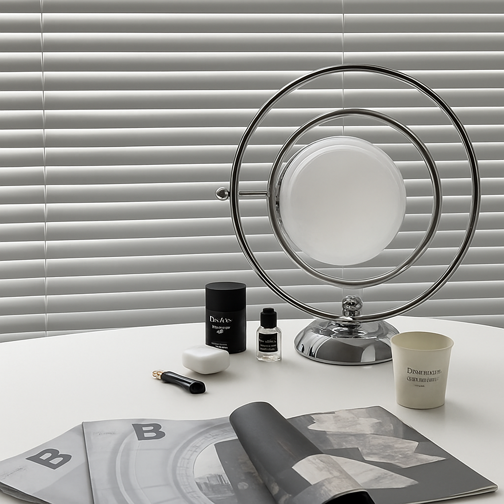 lampe de bureau design italienne en verre rotative - vue 5 sur 7