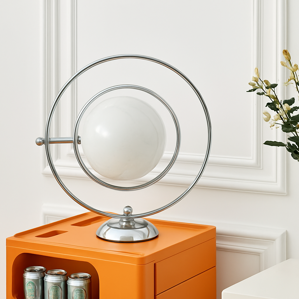 lampe de bureau design italienne en verre rotative - vue 6 sur 7