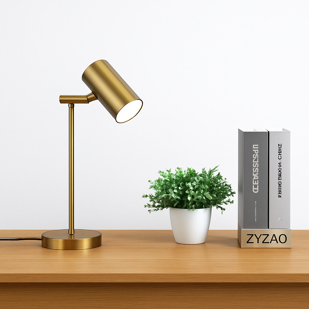 lampe de bureau dorée moderne protection des yeux créative - vue 4 sur 8