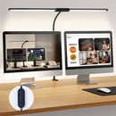 lampe de bureau led à pince 360° 3 modes 10 luminosités simple/double