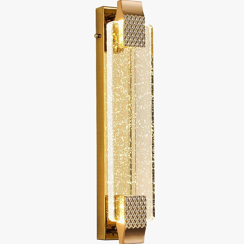 lampe de chevet led cristal applique murale