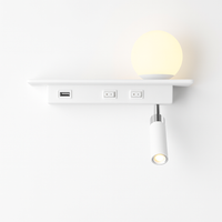 lampe de chevet moderne led avec interrupteur et usb