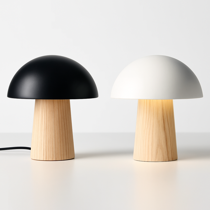 lampe de chevet nordique créative style moderne champignon LED