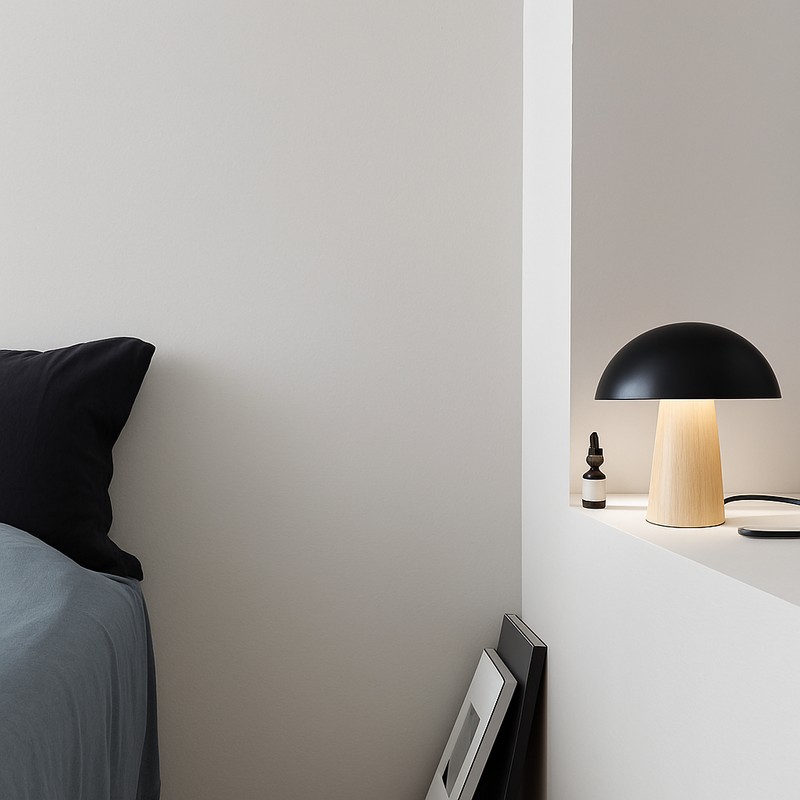 lampe de chevet nordique créative style moderne champignon LED