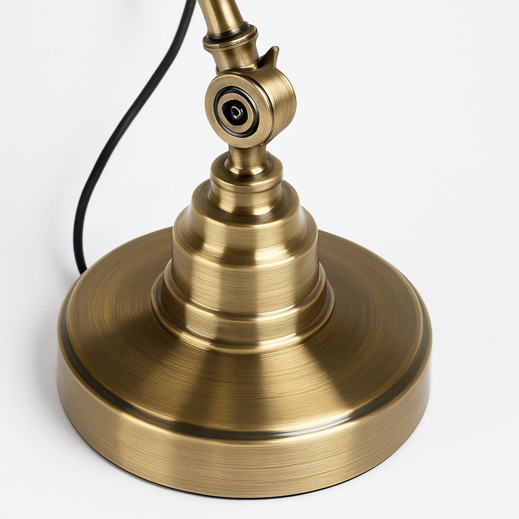 Lampe de chevet ou bureau à LED rustique doré Punk - vue 7 sur 7