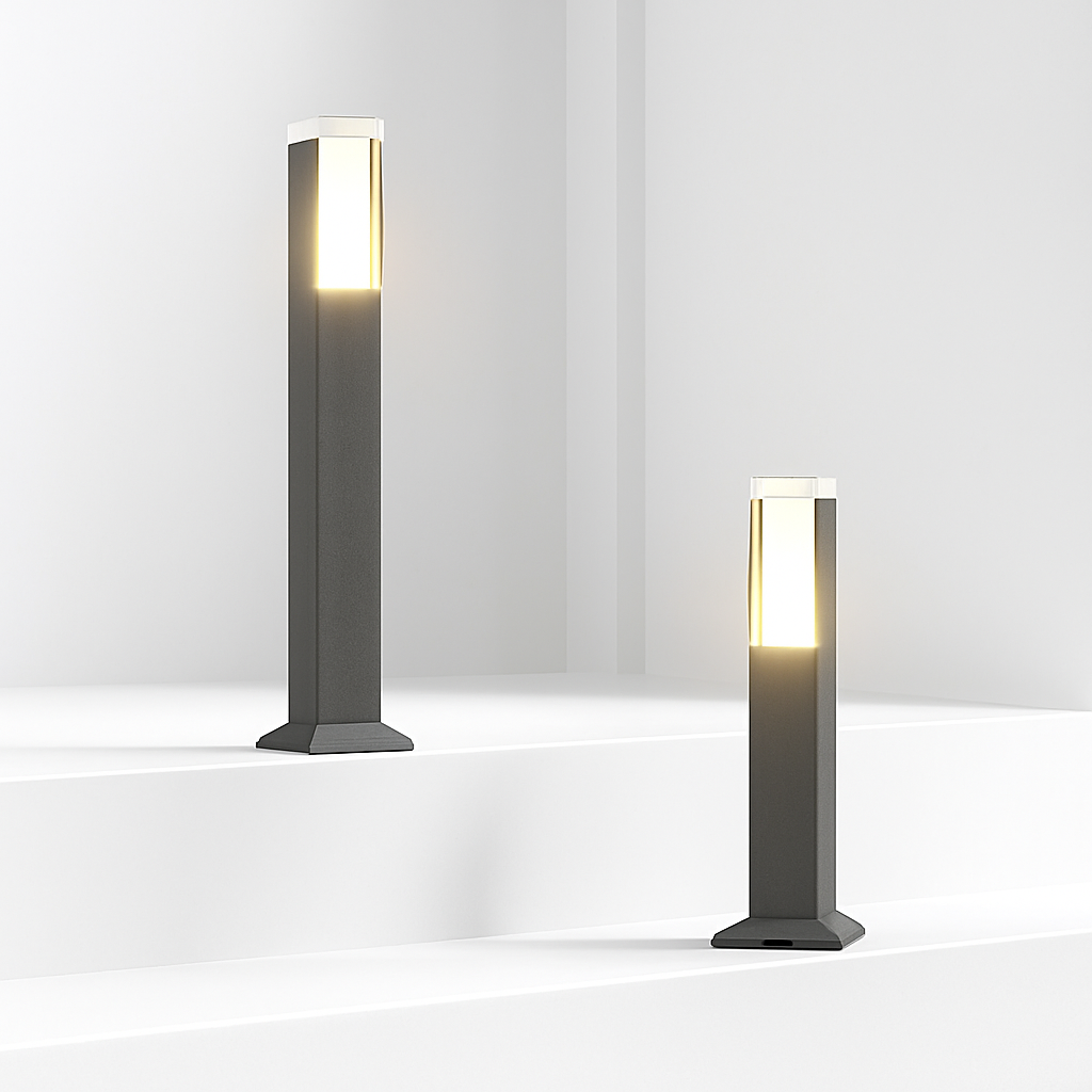 lampe de jardin moderne en aluminium étanche pour extérieur - vue 4 sur 14