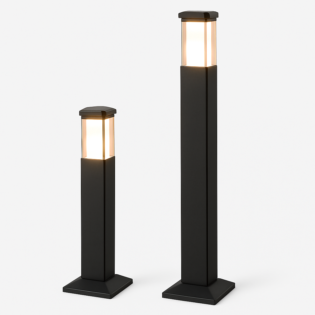 lampe de jardin moderne en aluminium étanche pour extérieur - vue 2 sur 14