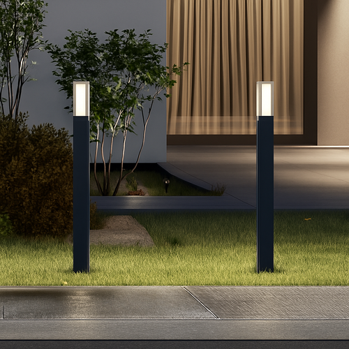 lampe de jardin moderne en aluminium étanche pour extérieur