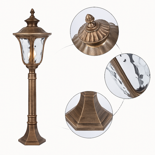 lampe de jardin rétro style européen éclairage extérieur étanche - vue 6 sur 8