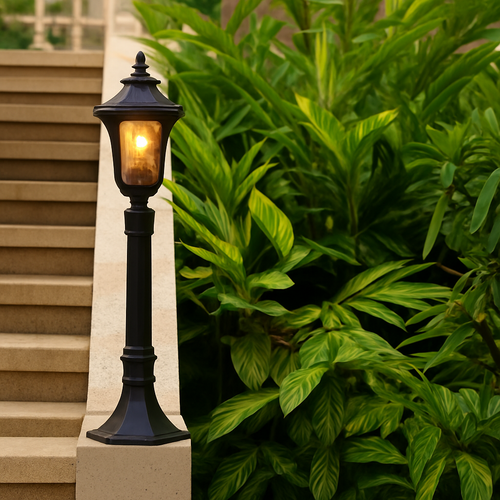 lampe de jardin rétro style européen éclairage extérieur étanche - vue 8 sur 8