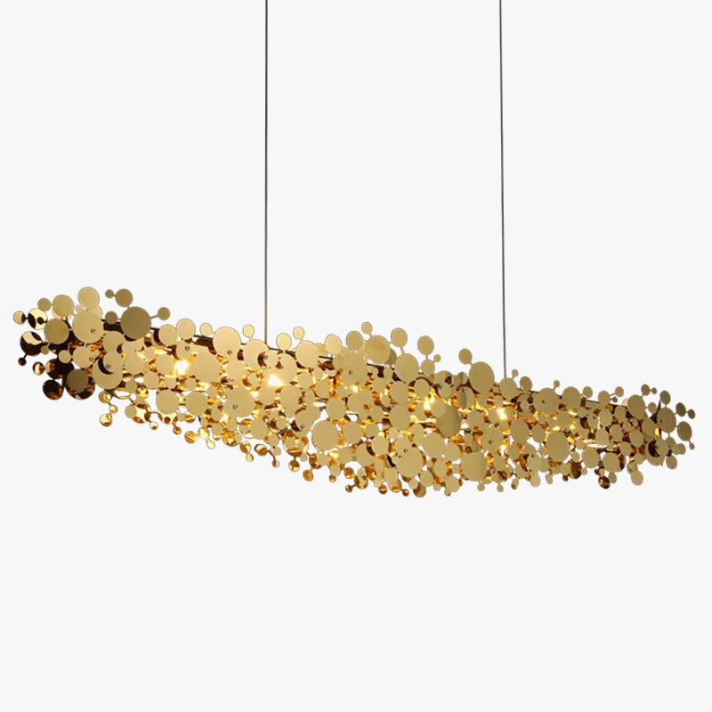 Lustre design post-moderne en acier inoxydable luxe