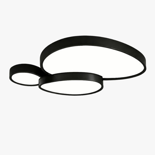 Plafonnier LED design décorative led noir blanc
