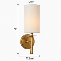 lampe en laiton américain rétro pour éclairage décoratif