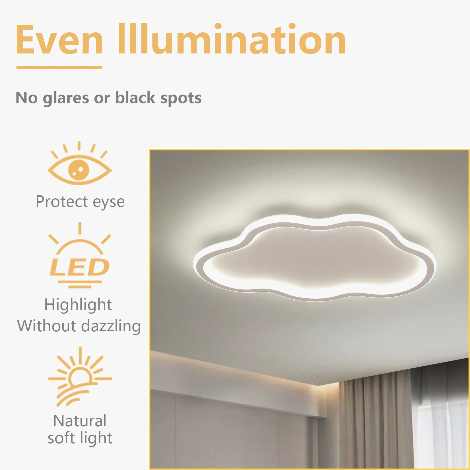 lampe led moderne en forme de nuage pour décoration d'enfants