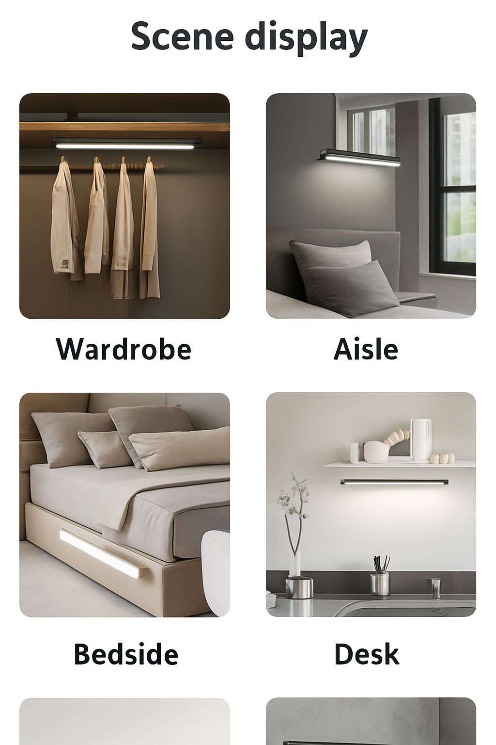 lampe led rechargeable sans fil avec capteur de mouvement - vue 6 sur 14