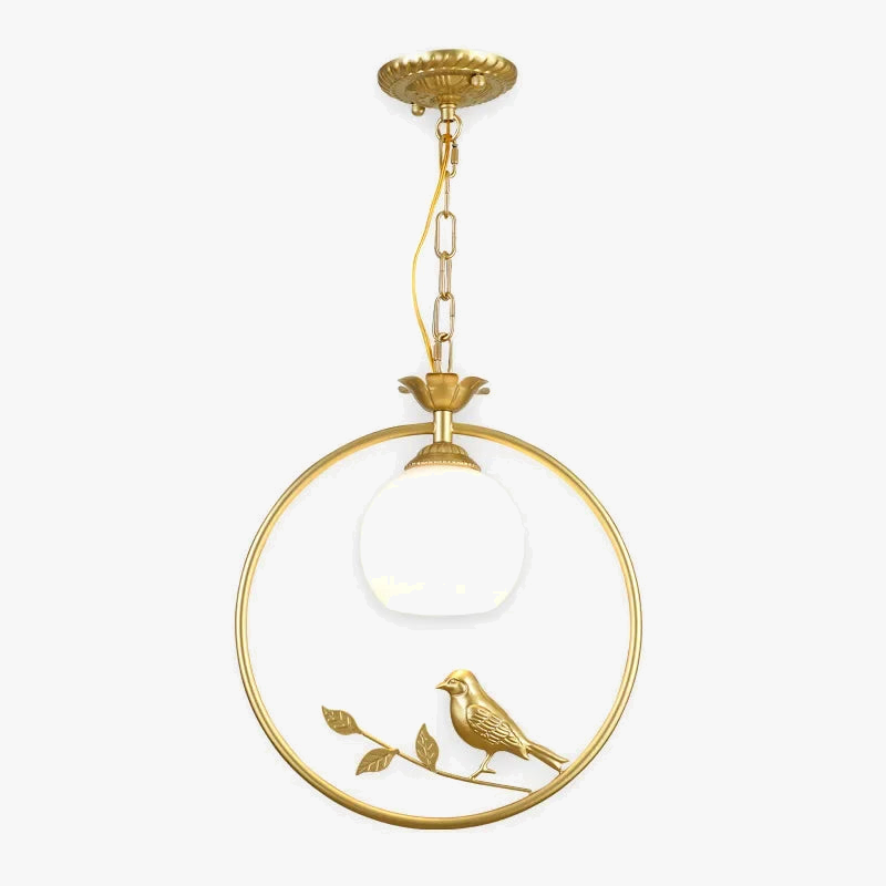Suspension vintage en forme d'oiseau décorative