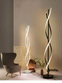 Minimalist geometric line floor lamp for modern interiors