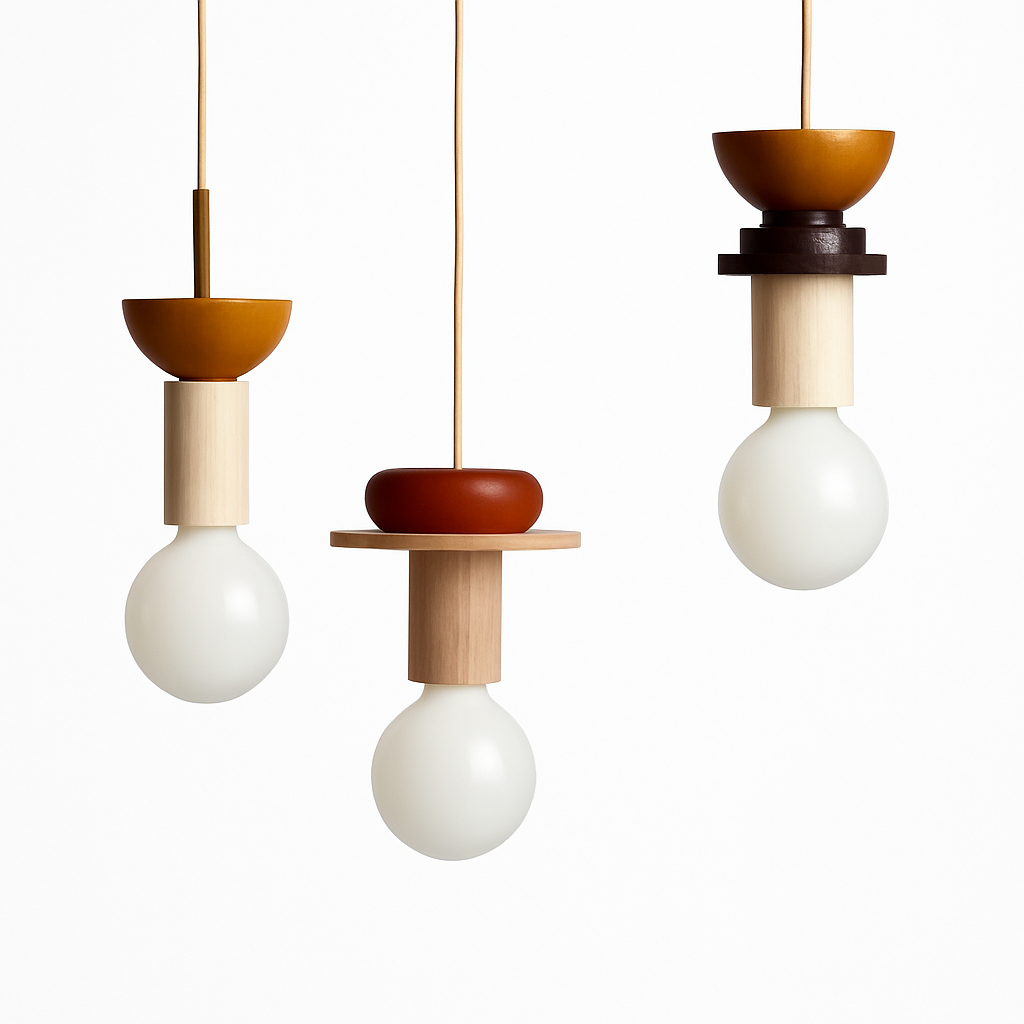 Lampe nordique bois suspension LED lumières cuisine décor à la maison lampe à main Restaurant plafond lustre Luminaire chambre Luminaire - vue 5 sur 21