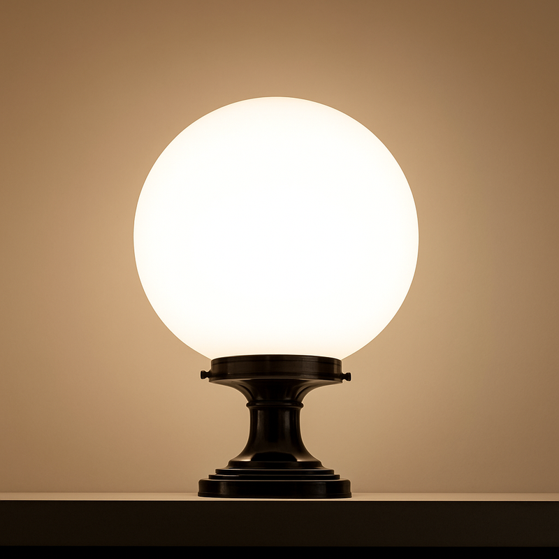 lampe pilier extérieur boule étanche pour éclairage décoratif