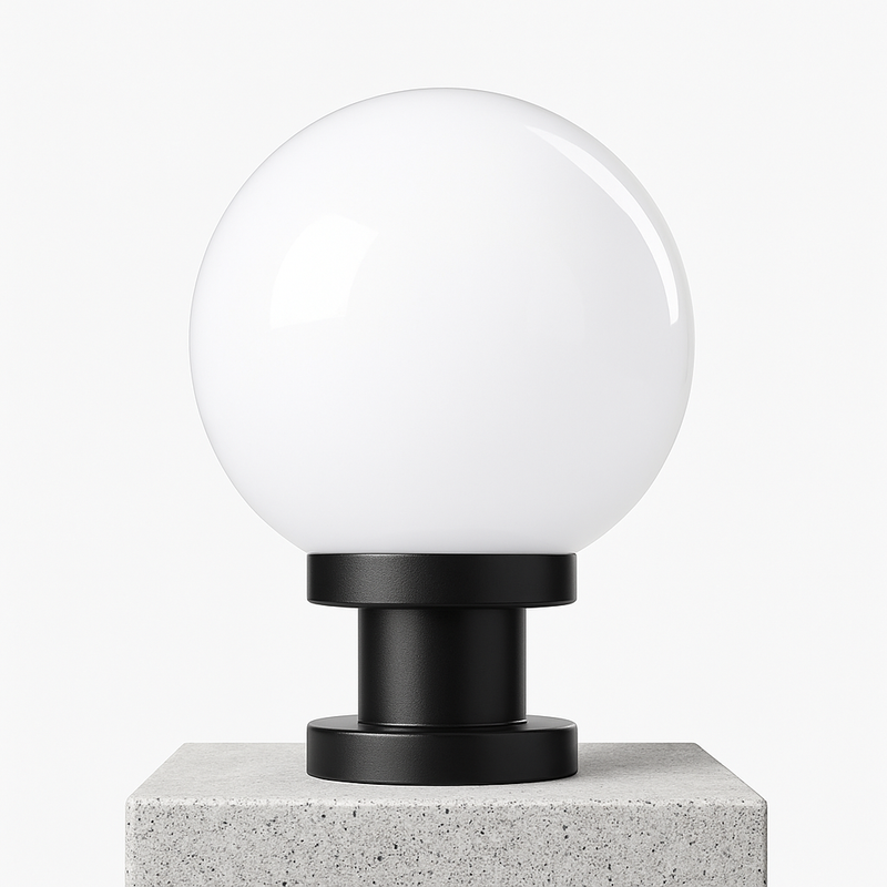 lampe pilier extérieur boule étanche pour éclairage décoratif