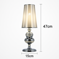 Lampe à poser design chromée moderne Living
