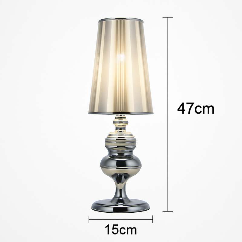 Lampe à poser design chromée moderne Living