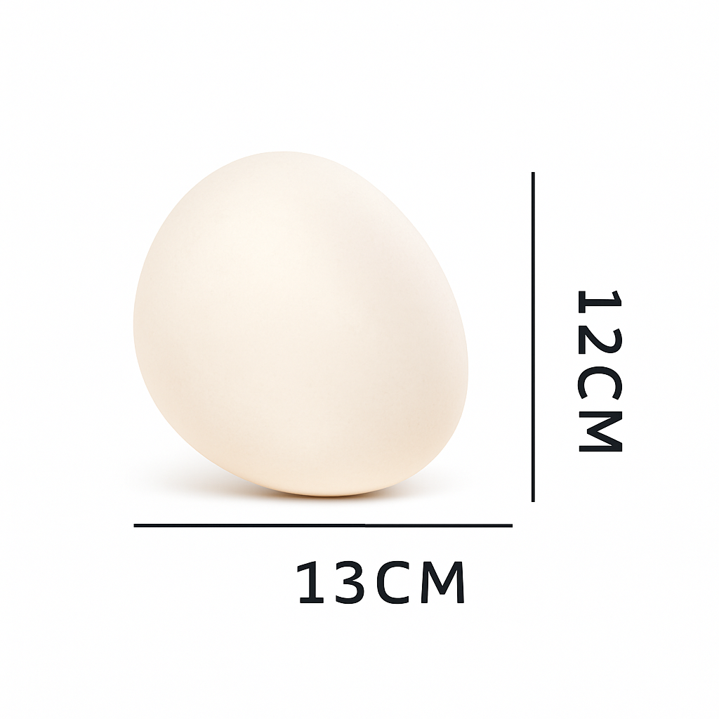 Lampe à poser design LED ambiance galet blanc Decor - vue 5 sur 7