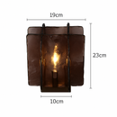 Lampe à poser design LED avec plaque en verre Creative