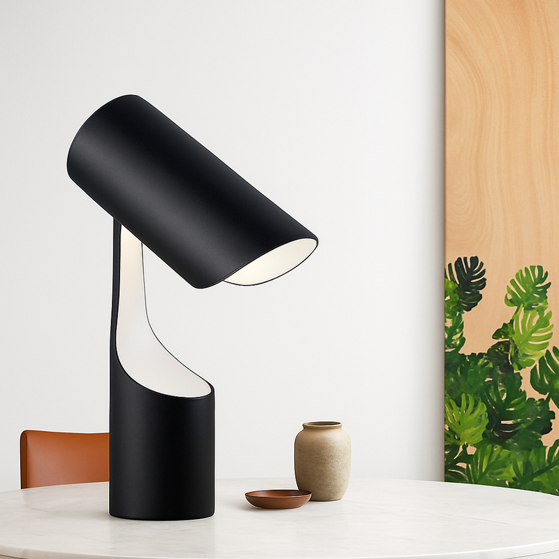 Lampe à poser design tube à LED