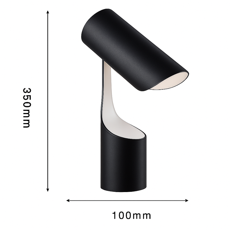 Lampe à poser design tube à LED