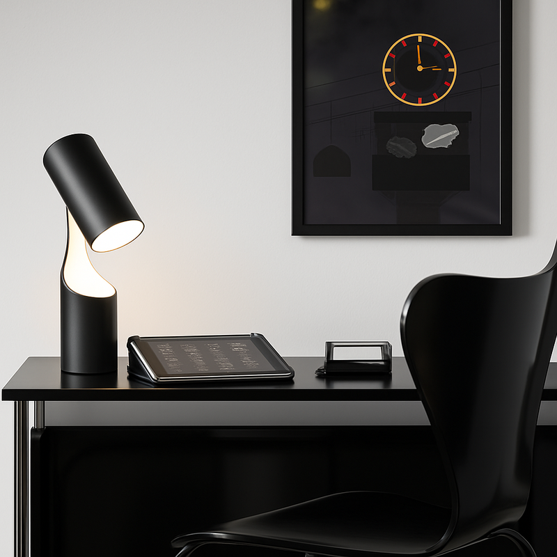 Lampe à poser design tube à LED