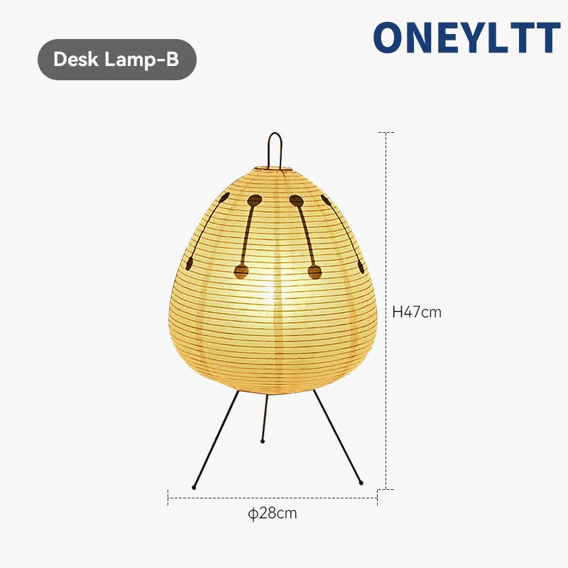 Vintage Japanese table lamp for retro decoration