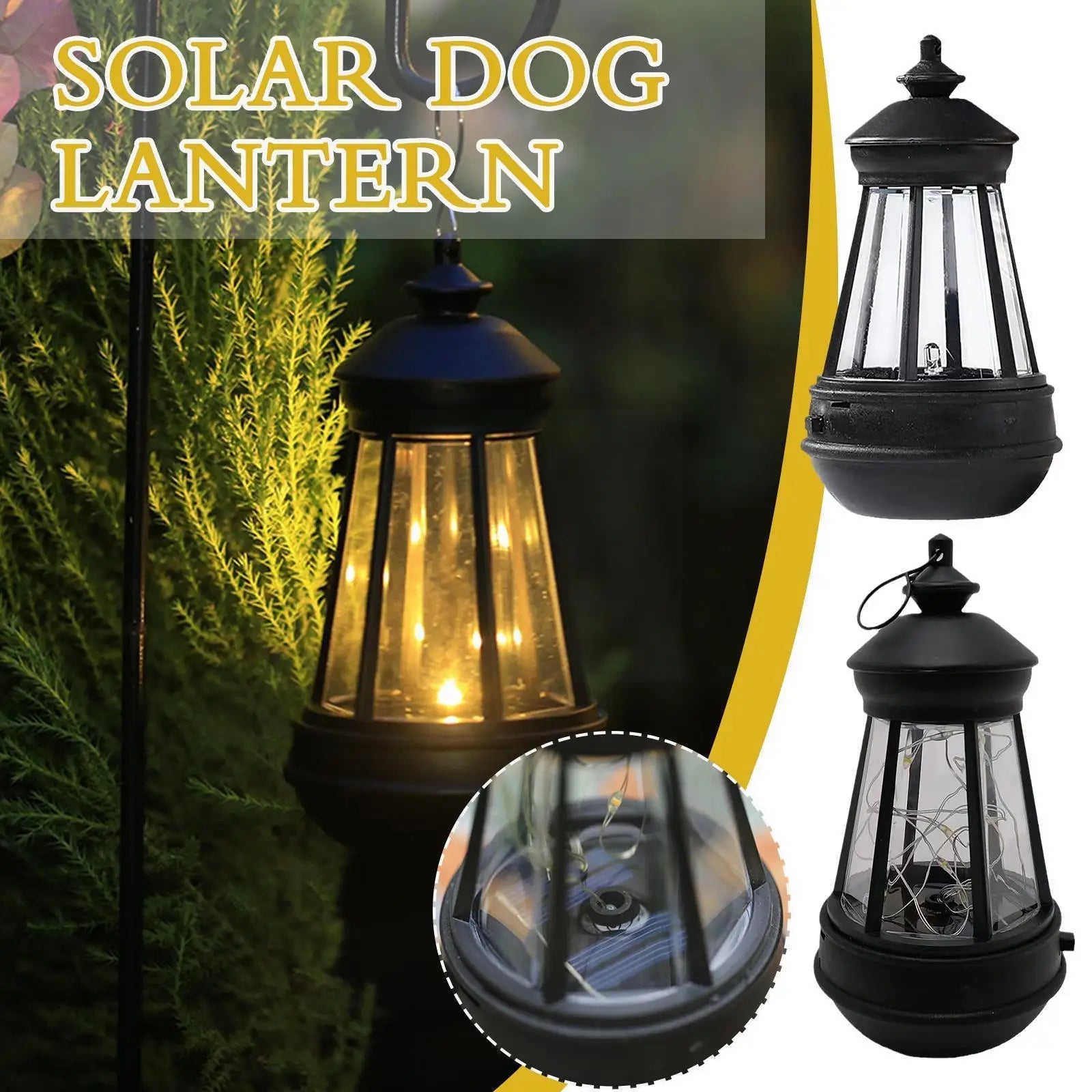lampe solaire rétro à pétrole pour jardin décoration suspendue portable