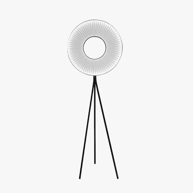 Lampadaire sur pied nordique créative en tissu plissé