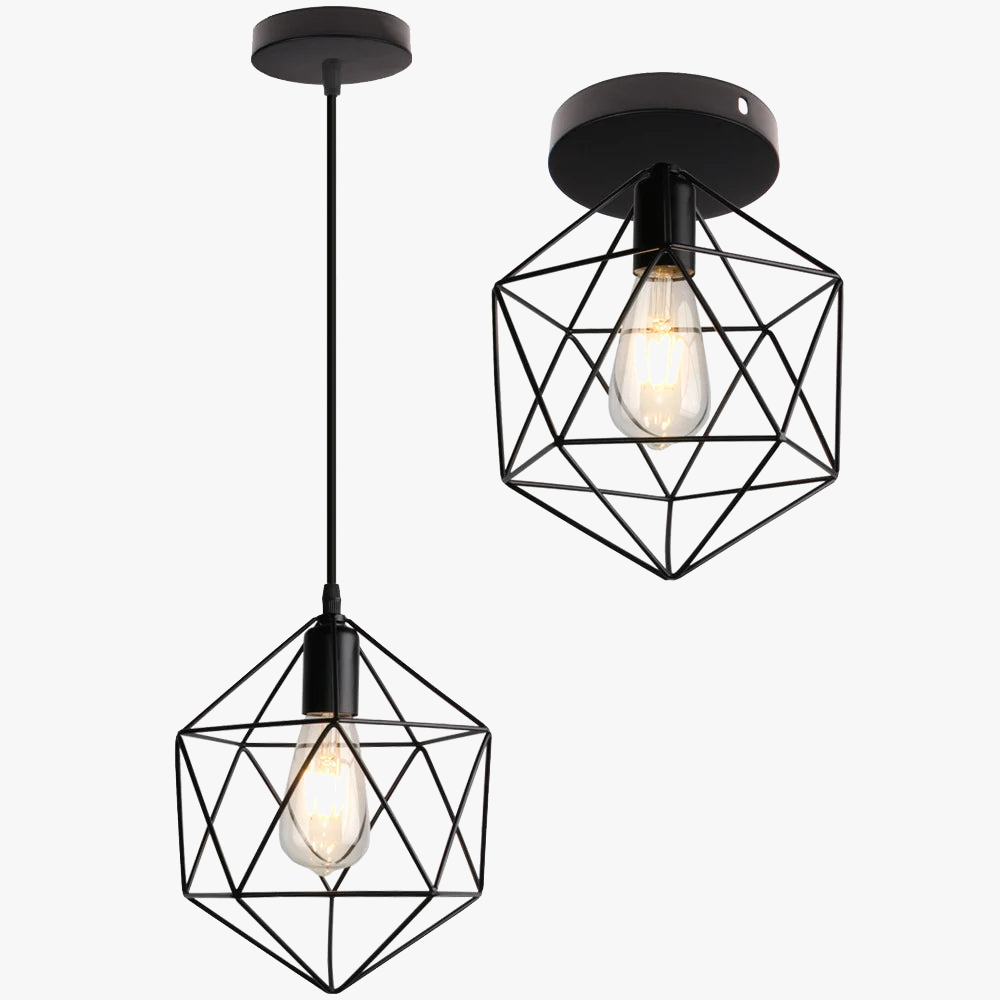 lampe suspendue industrielle rustique minimaliste nordique moderne
