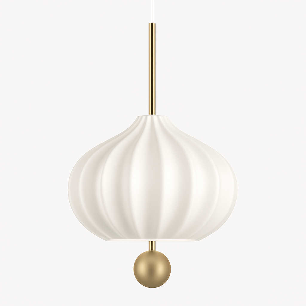 lampe suspendue moderne en verre avec fil réglable en métal - vue 5 sur 8
