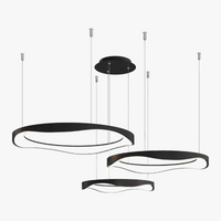 Lustre design ronds nordiques modernes à LED