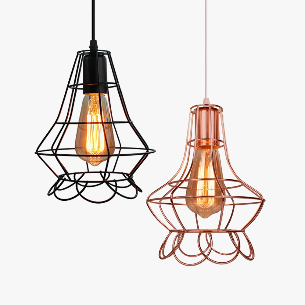 lampe suspendue rétro vintage industriel loft led décoratif