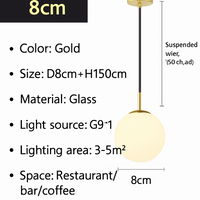 Lampe Suspension Globe Verre Blanc