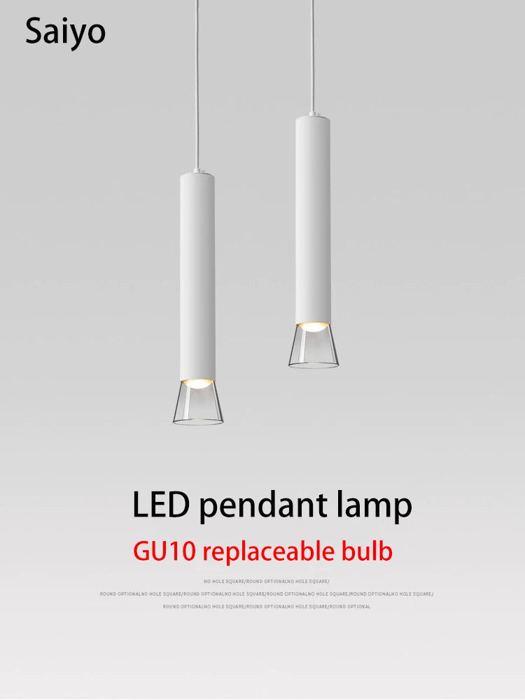 lampe suspension led moderne avec ampoule remplaçable simple