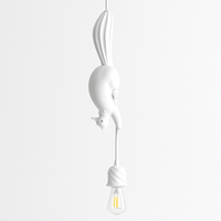 lampe suspension résine écureuil nordique led loft décoratif