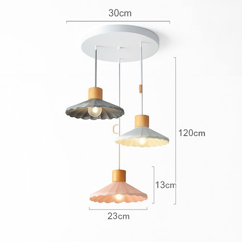 Lampe suspension simple LED nordique - vue 15 sur 16