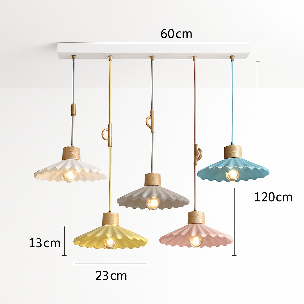 Lampe suspension simple LED nordique - vue 16 sur 16