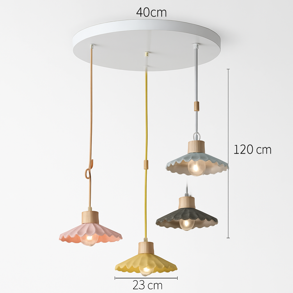Lampe suspension simple LED nordique - vue 4 sur 16