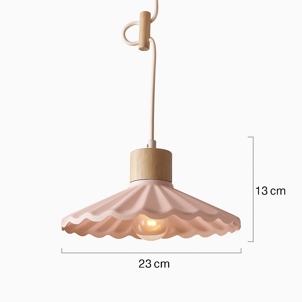 Lampe suspension simple LED nordique - vue 10 sur 16