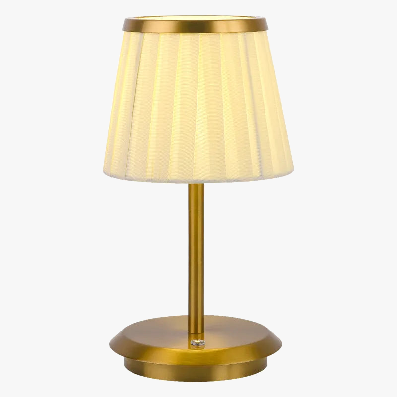 Lampe table LED USB plissée éclairage